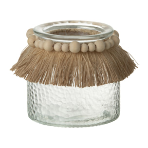 J-Line photophore Perles - verre - transparent - small