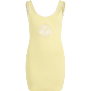PHILIPP PLEIN Ribbed Tank Mini Dress Tennis Club