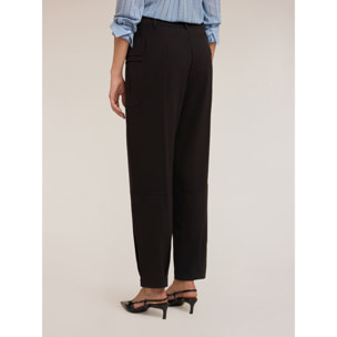 Motivi - Pantalones cargo de tejido fluido - Negro