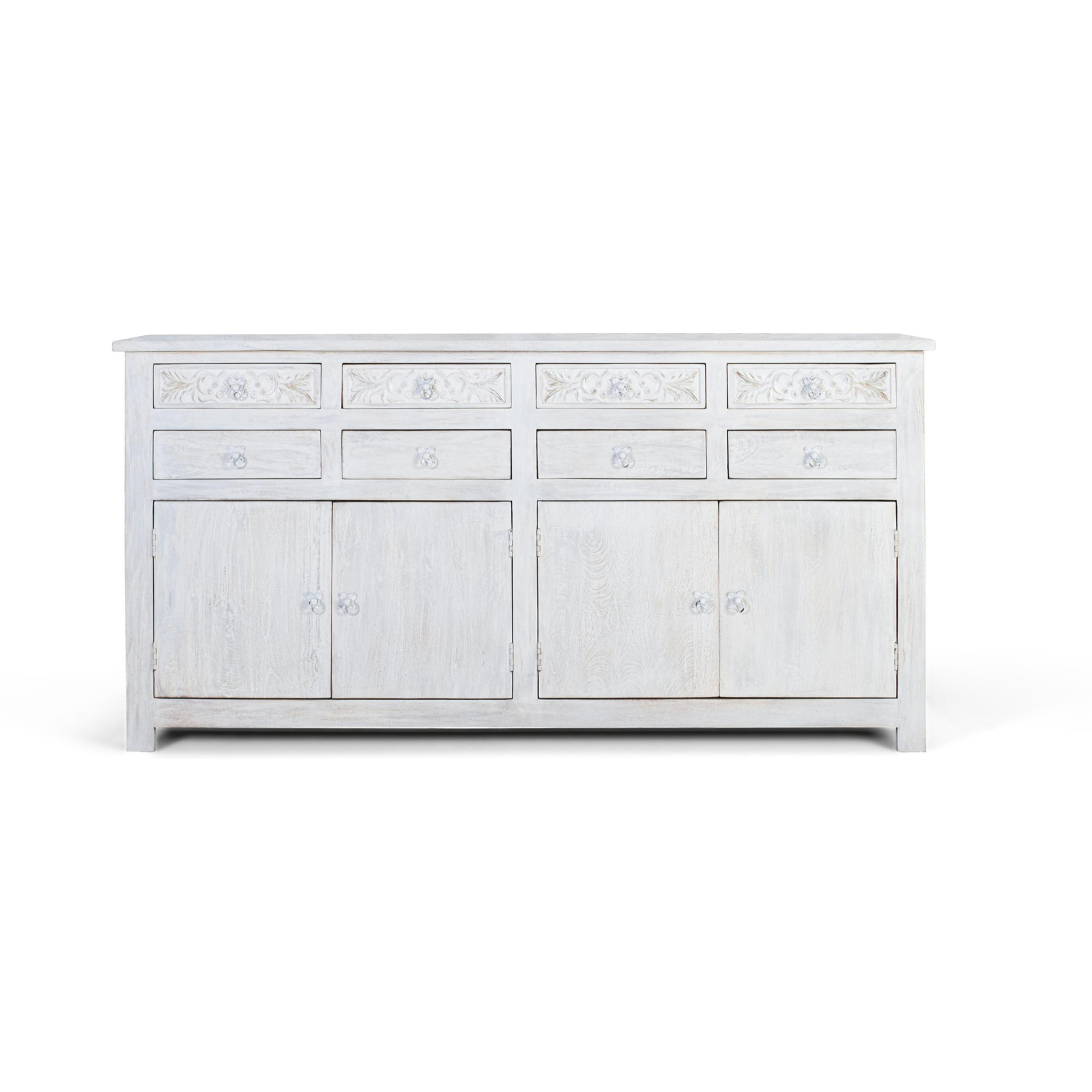 Aparador de Madera de Mango Estilo Mediterráneo Moderno