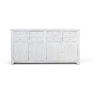 Aparador de Madera de Mango Estilo Mediterráneo Moderno
