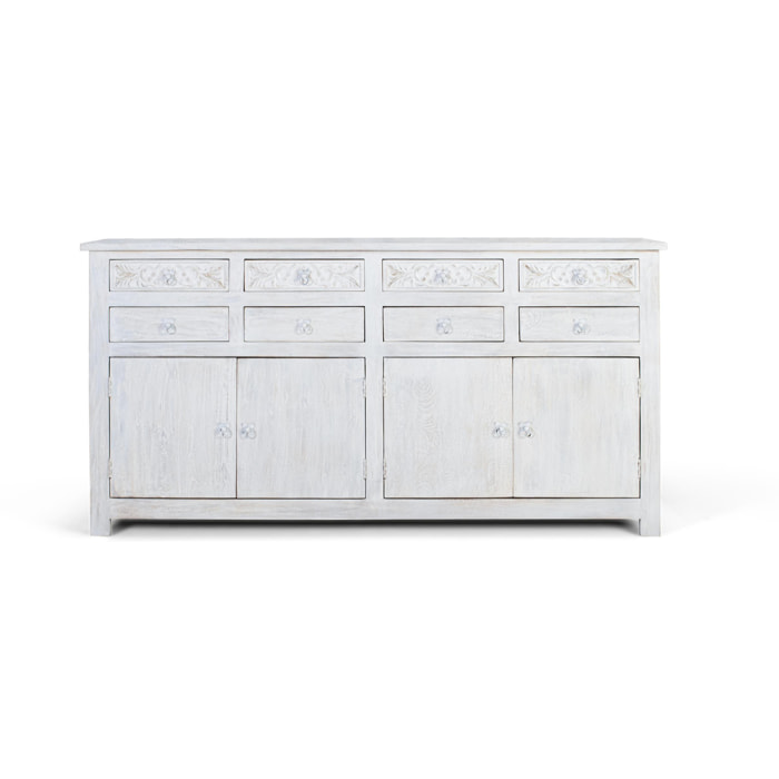 Aparador de Madera de Mango Estilo Mediterráneo Moderno