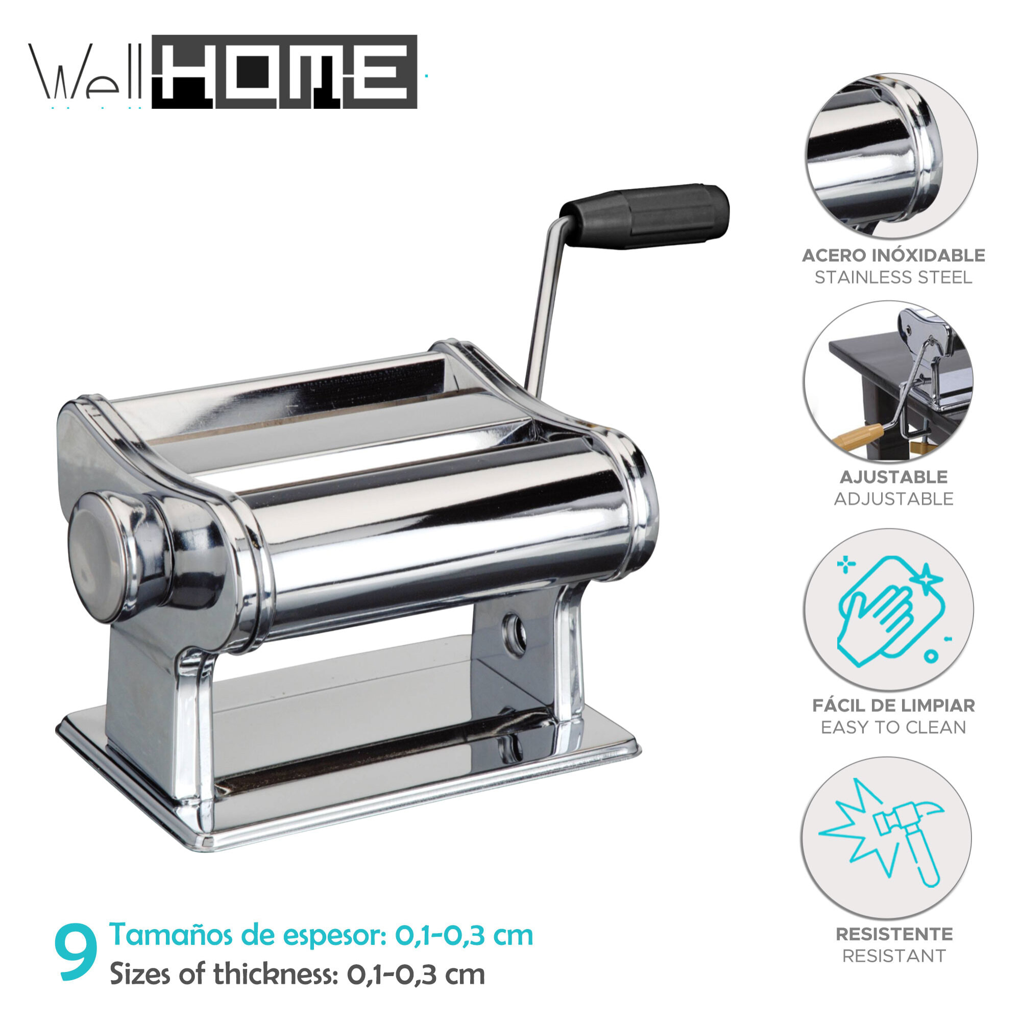 Máquina para pasta en acero inoxidable
