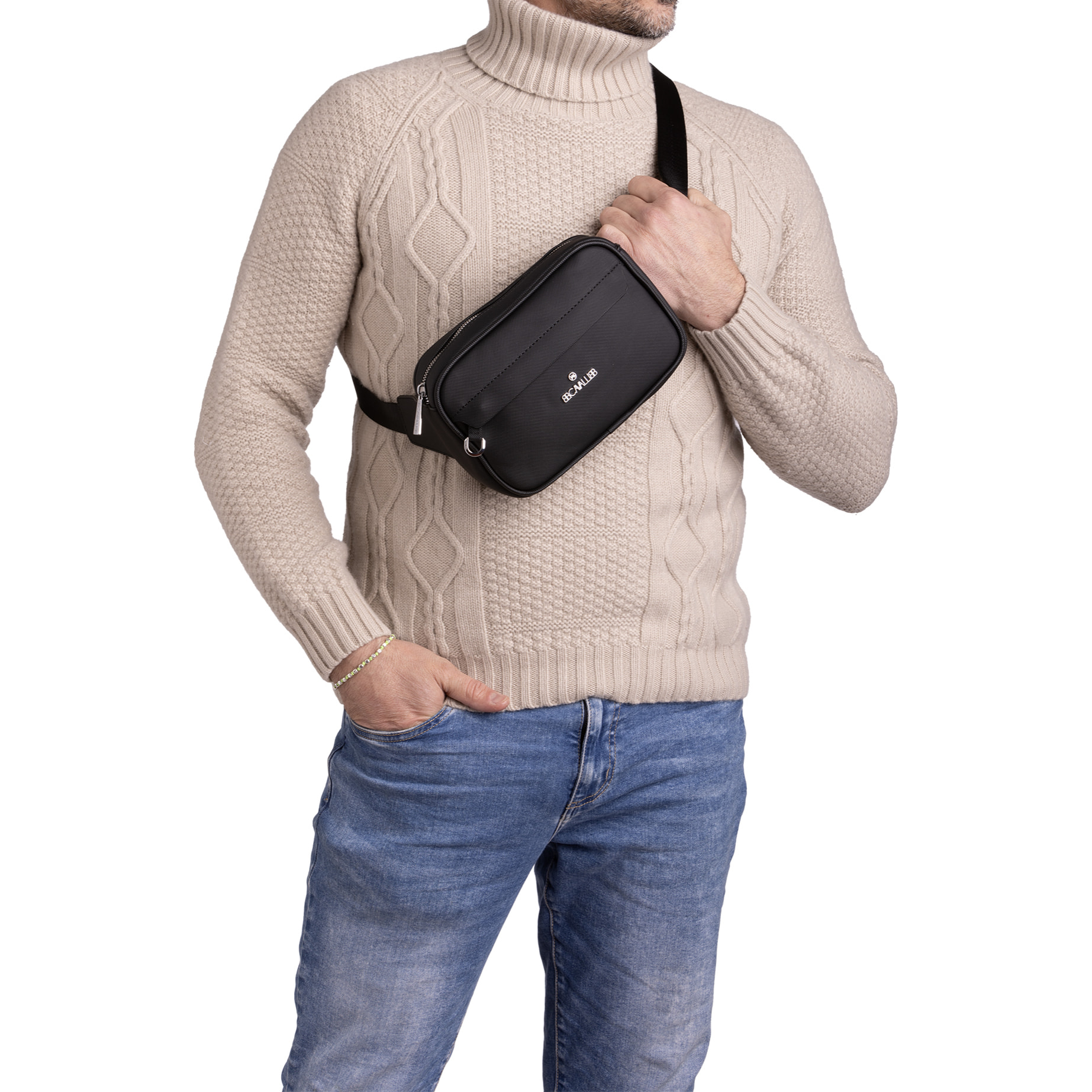 Marsupio  da uomo Textile Polyester 23x15x6 cm