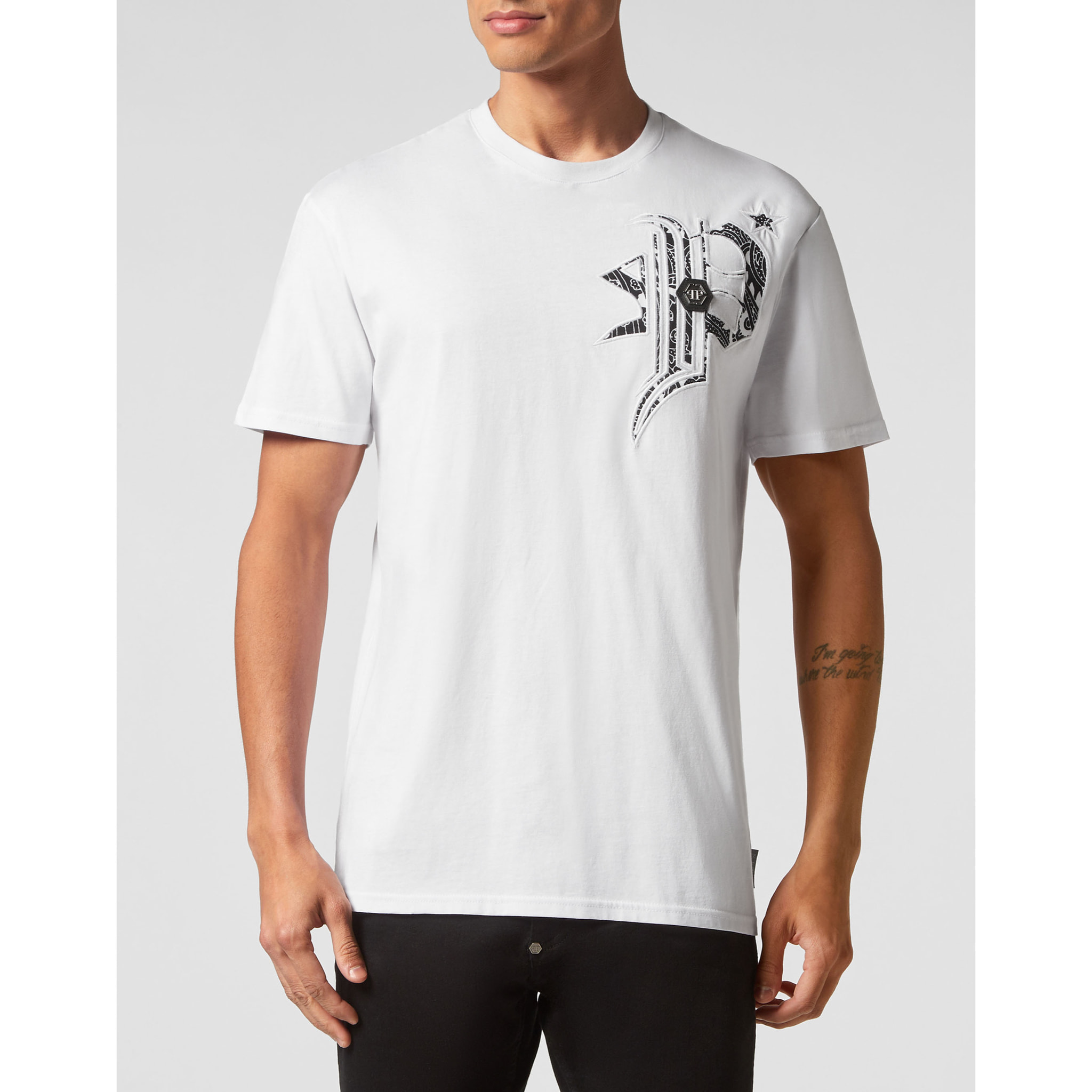 PHILIPP PLEIN T-Shirt Round Neck GOTHIC PLEIN