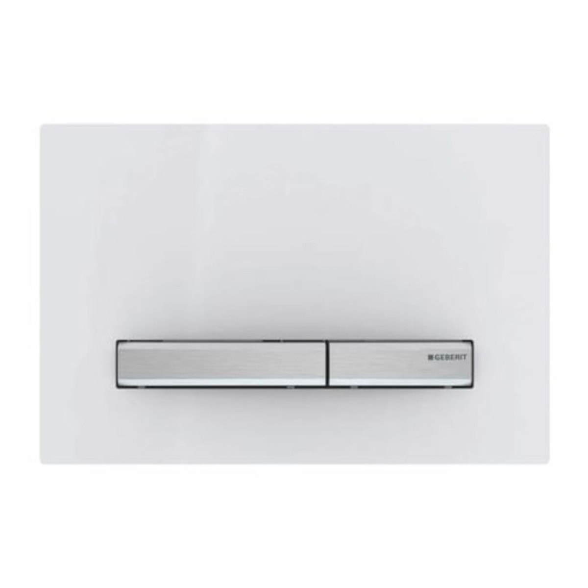 Plaque de déclenchement Sigma 50, blanc alpin boutons chrome (115.788.11.2)