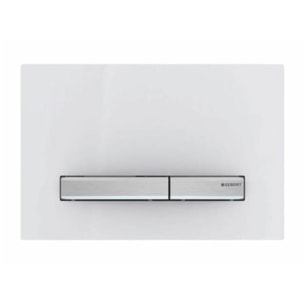 Plaque de déclenchement Sigma 50, blanc alpin boutons chrome (115.788.11.2)