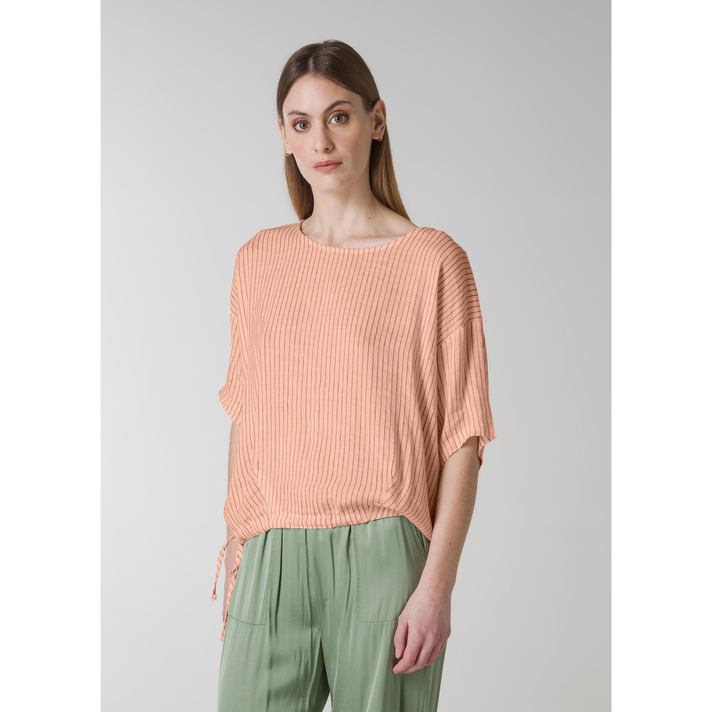 DEHA - Blusa PINSTRIPED LINEN BLOUSE in Lino per donna