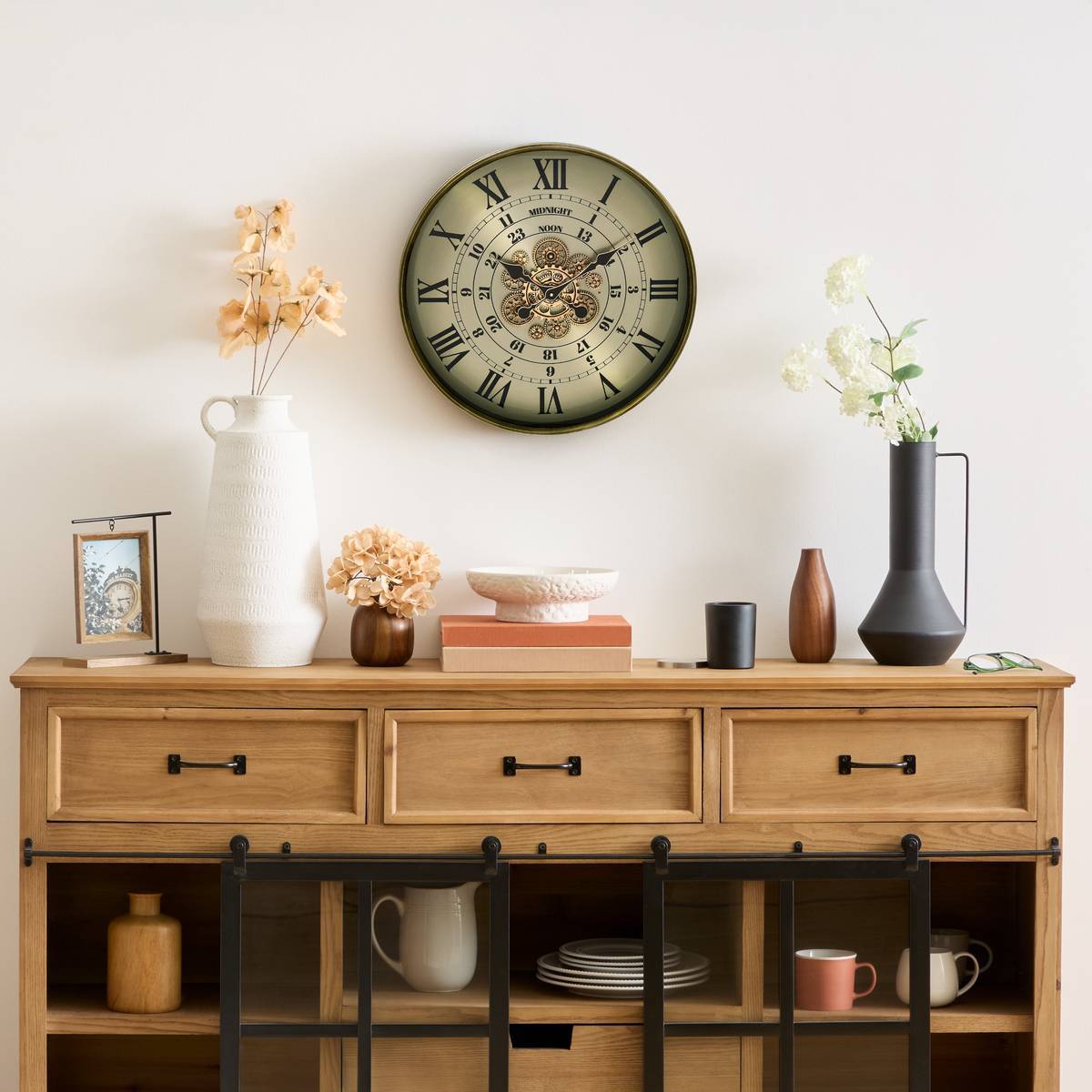 Horloge Michel D60cm vert