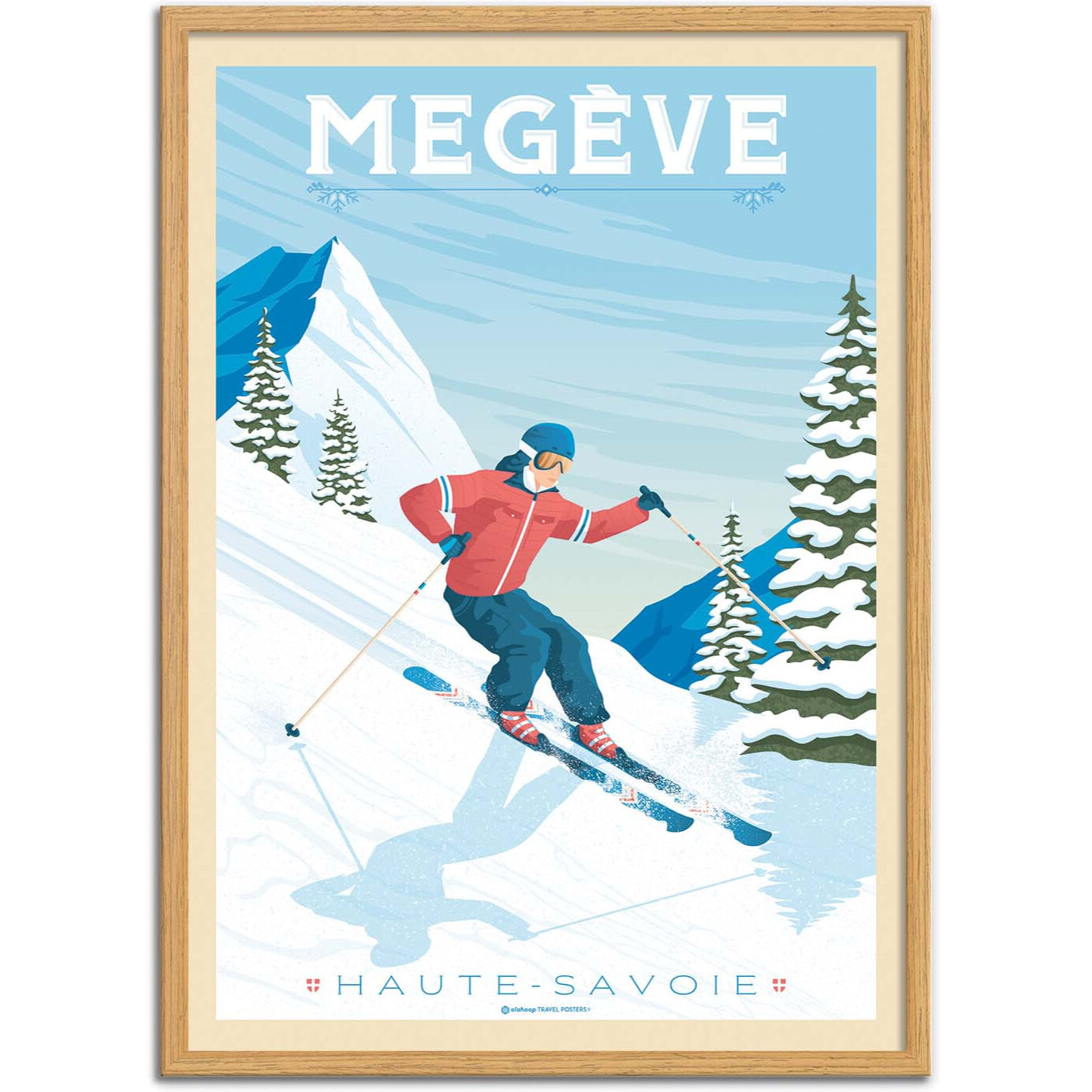Affiche - Megeve - Olahoop Travel Posters