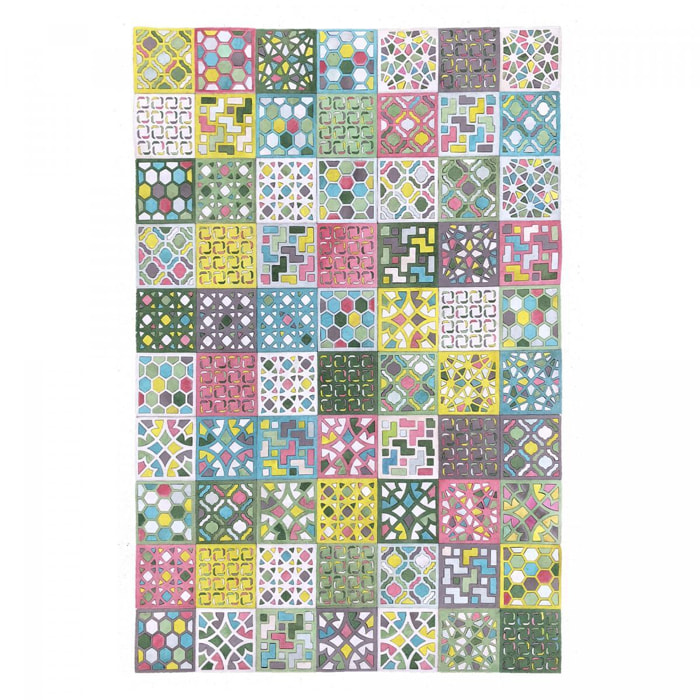 Tapis peau de vache kilm fait à la main DATA