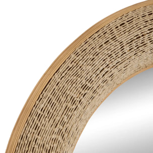 Miroir Nathan rond D.90,5cm beige