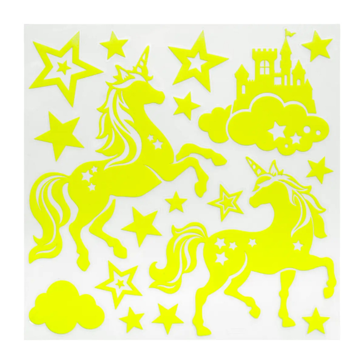 Sticker enfant - motif phosphorescent - 25x25 cm