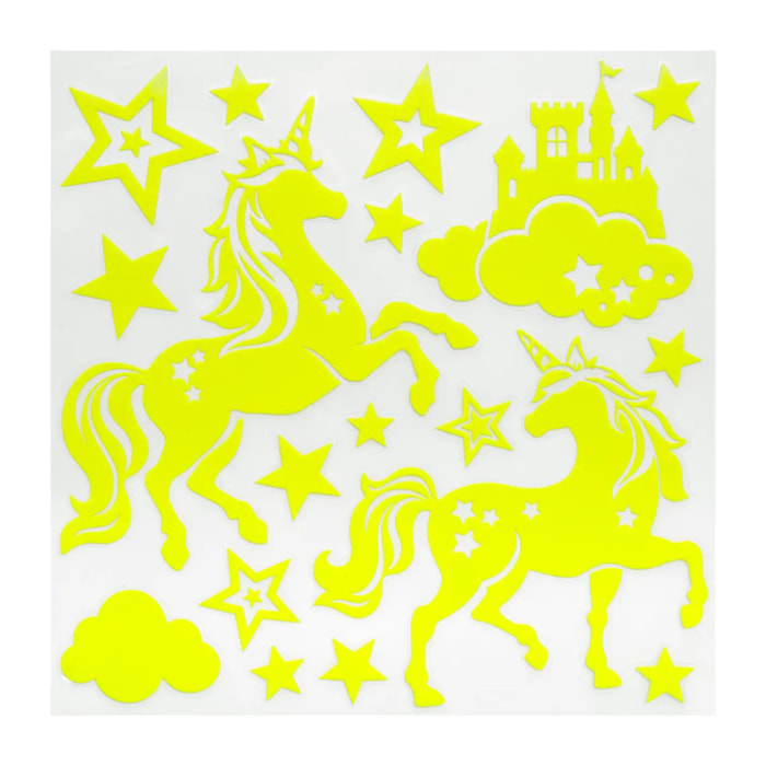 Sticker enfant - motif phosphorescent - 25x25 cm