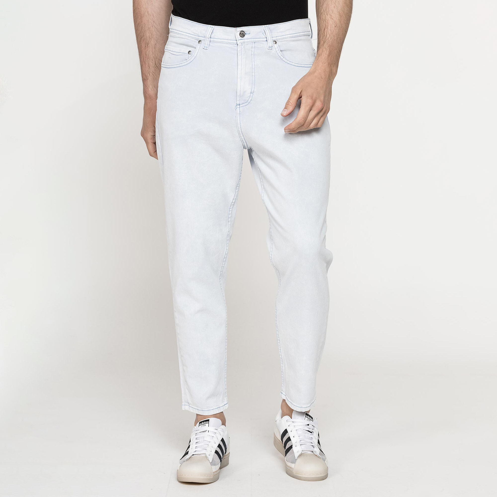 COLOR JEANS UOMO IN BULL DENIM STRETCH MOD. 739 TINTO OLD