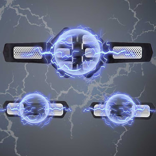 Masajeador electrónico abdominal EMS. Estimulador muscular inlámbrico.