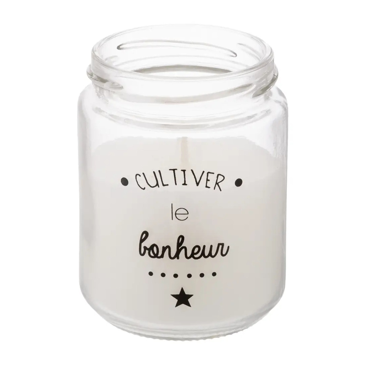Bougie parfumée 130g pot verre couvercle liège assorti