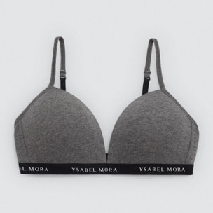 Reggiseno giovanile in cotone senza ferretto blu navy