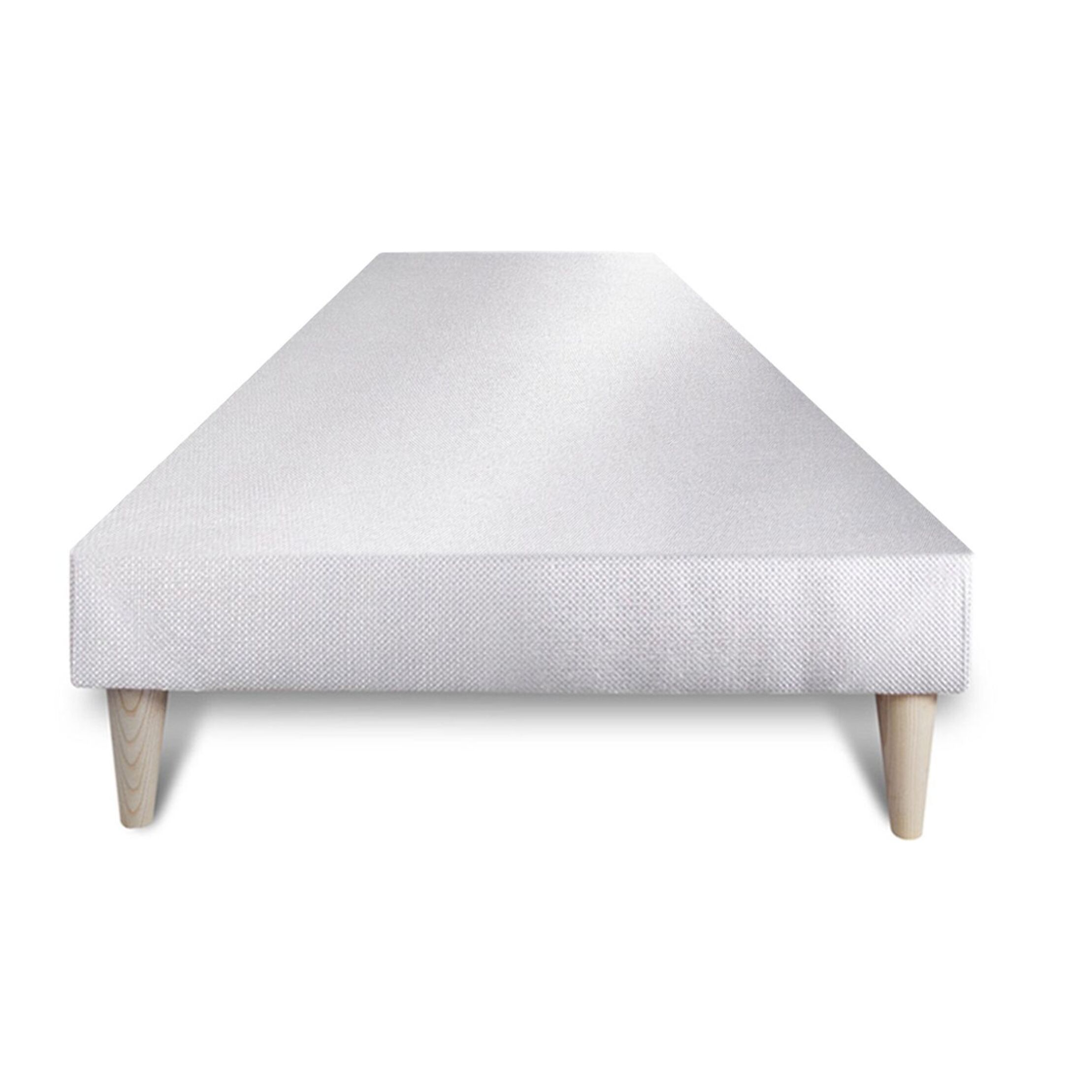 Ensemble - Matelas Mémoire de forme 20cm d'épaisseur - 3 zones de confort - Confort ferme - Sommier tapissier monobloc - 1 place