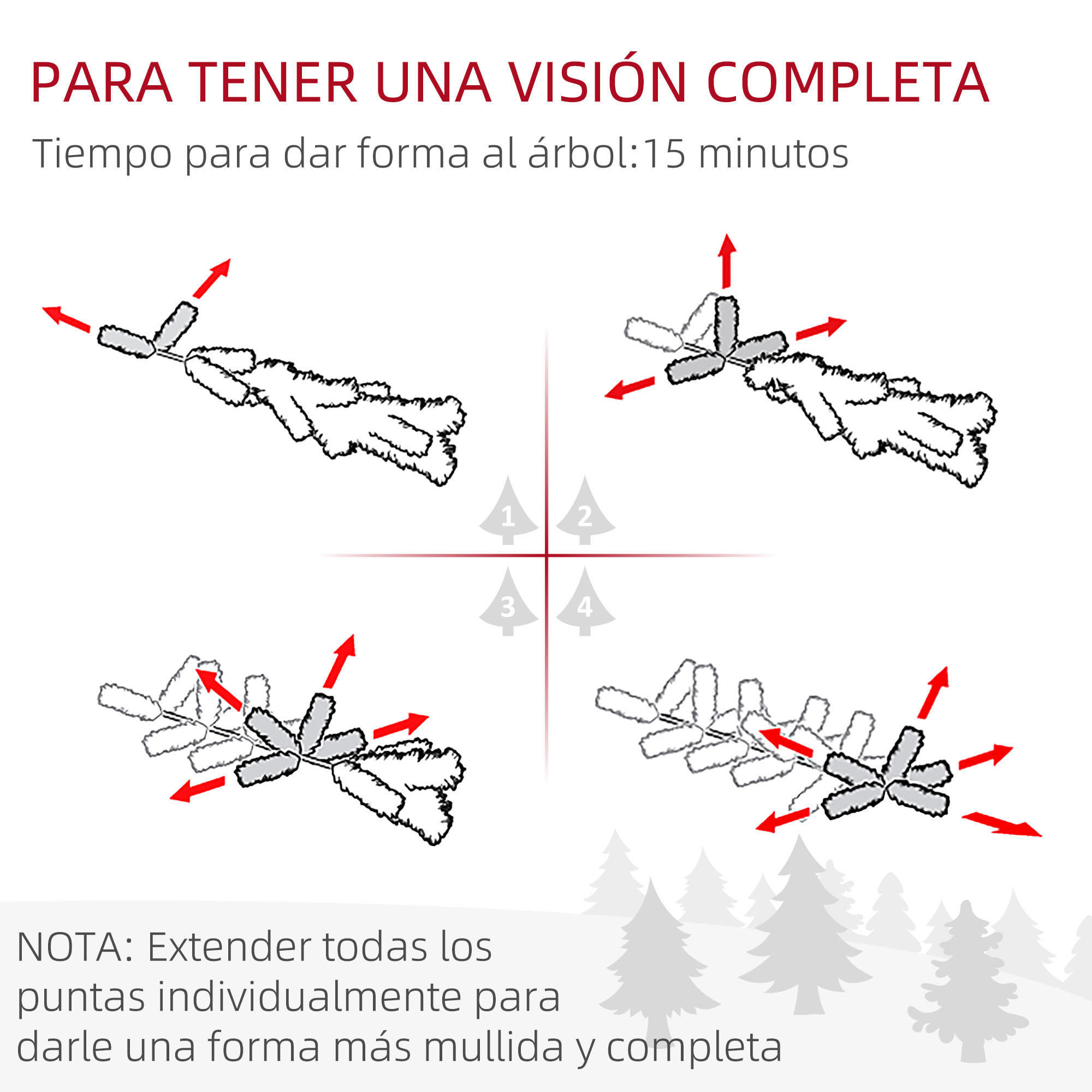 Árbol de Navidad 180 cm Árbol de Navidad Artificial Nevado con 796 Ramas y Soporte de Metal Árbol Navideño para Salón Interior Verde