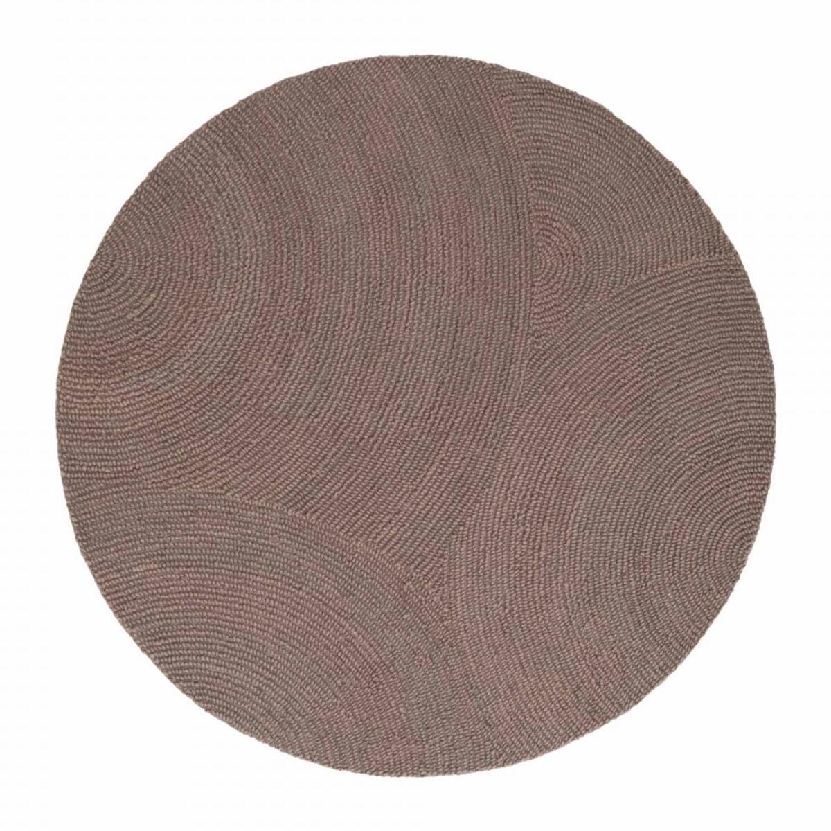 Tapis rond, motif rond, laine tissée main yox, chaleureux