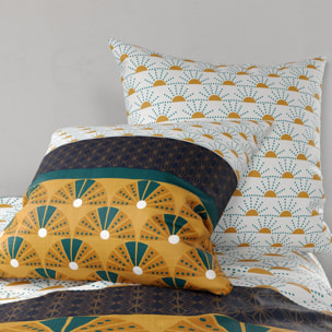 Parure housse de couette 3pcs 100% coton 57fils madra