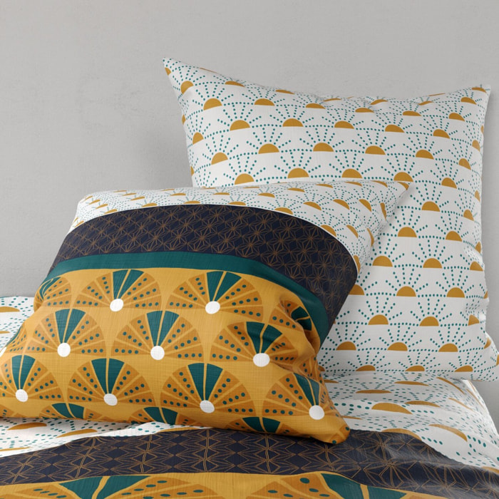 Parure housse de couette 3pcs 100% coton 57fils madra
