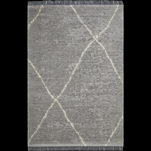 Tapis salon et chambre tissé motif faux uni KIKI