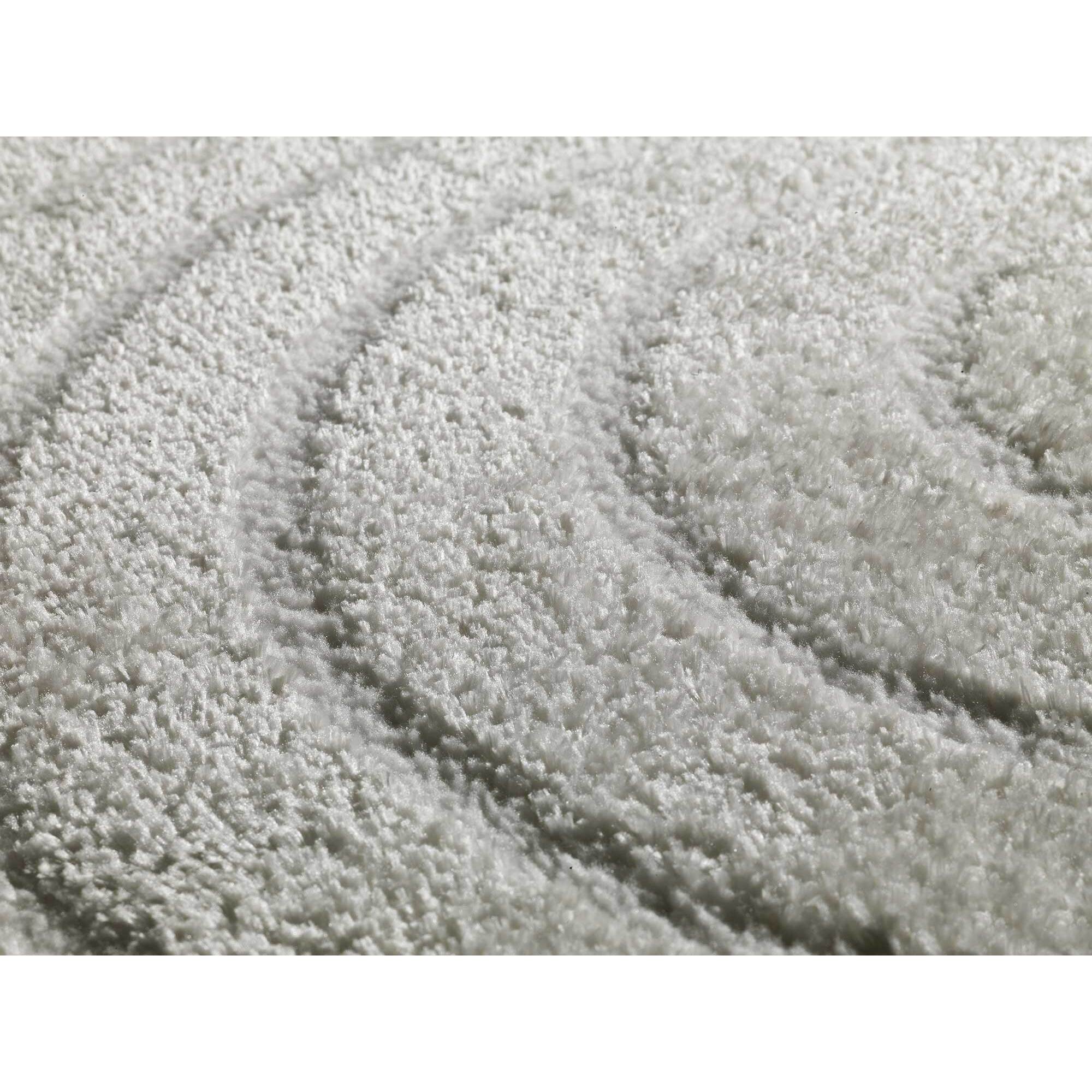 BLANCHE Alfombra geometrica con relieve en blanco, varias medidas disponibles.