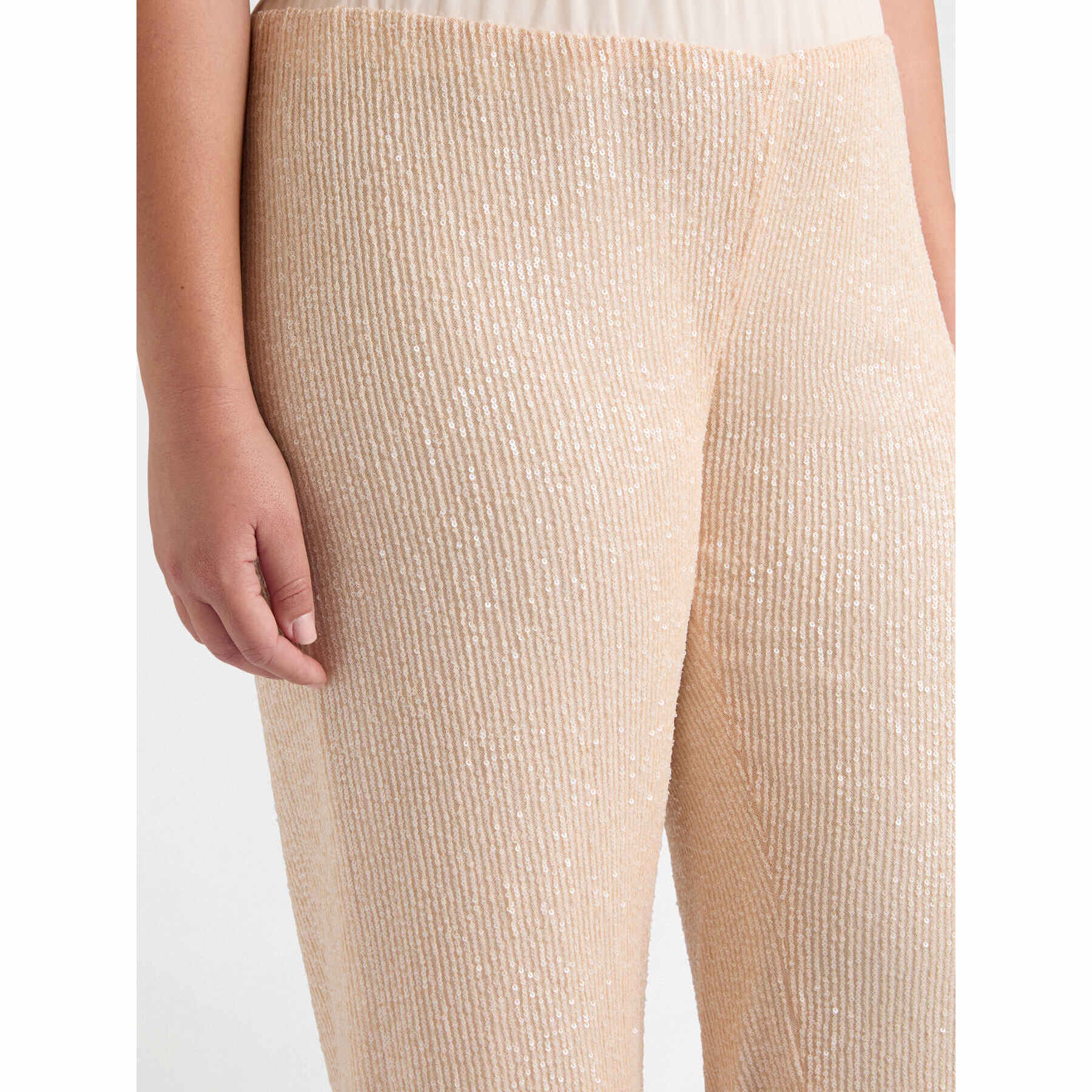 Fiorella Rubino - Pantaloni in paillettes - Beige