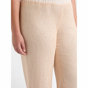 Fiorella Rubino - Pantaloni in paillettes - Beige
