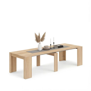 Mesa consola extensible Denis en roble canadian 50-235 cm Roble Canadian