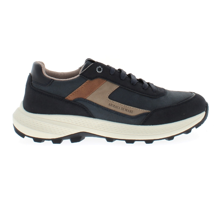 Armata di Mare Scarpe Uomo Trekking Escursionismo con Soletta Rimovibile in Memory Foam AMU W24D650 Navy