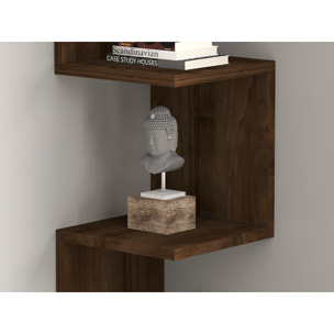 Etagère murale 105cm effet noyer EMILIO
