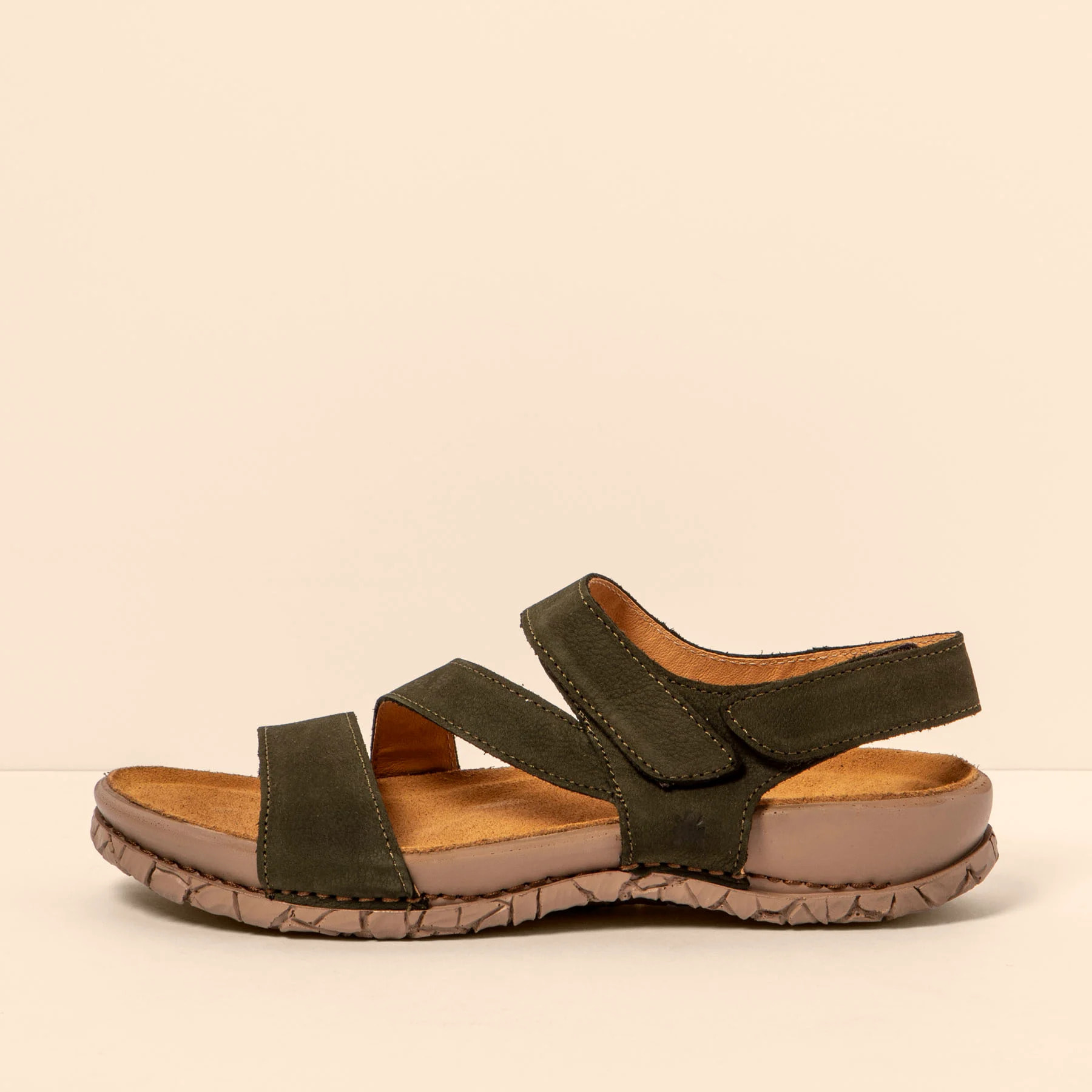 Sandalias N5860 NOBUCK LAVADO KAKI / TABERNAS color Kaki