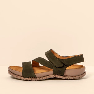 Sandalias N5860 NOBUCK LAVADO KAKI / TABERNAS color Kaki