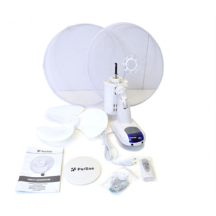 Ventilador de pared digital con mando VENTY ARGENTUM PURLINE