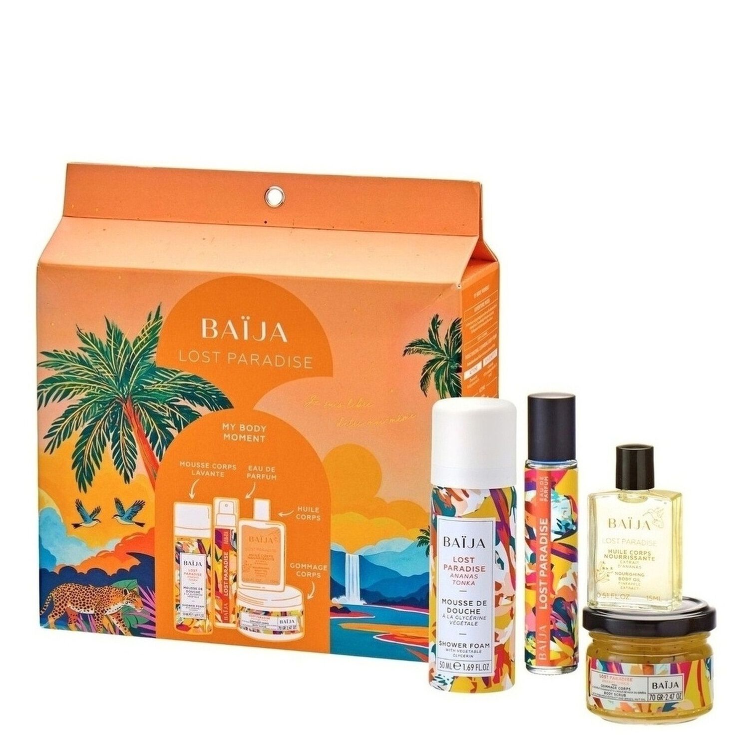 Lost Paradise - Coffret Mousse de Douche 50ml + 3 Produits