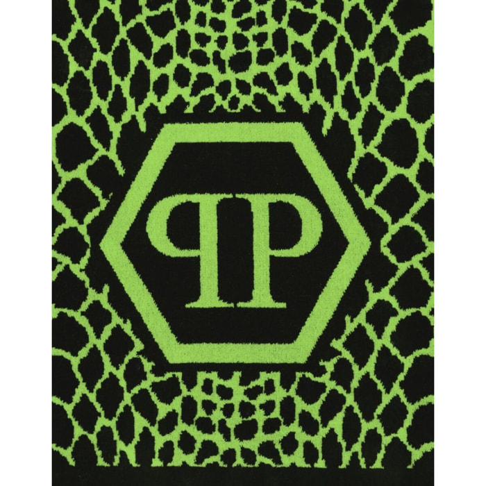 PHILIPP PLEIN Toalla de gimnasio PYTHON BEACH
