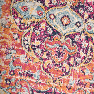 Tapis Lavu motif médaillon traditionnel oriental