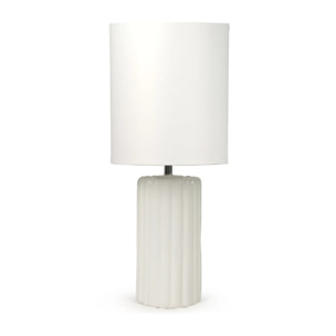 Lampe à poser en céramique blanche - Palladio