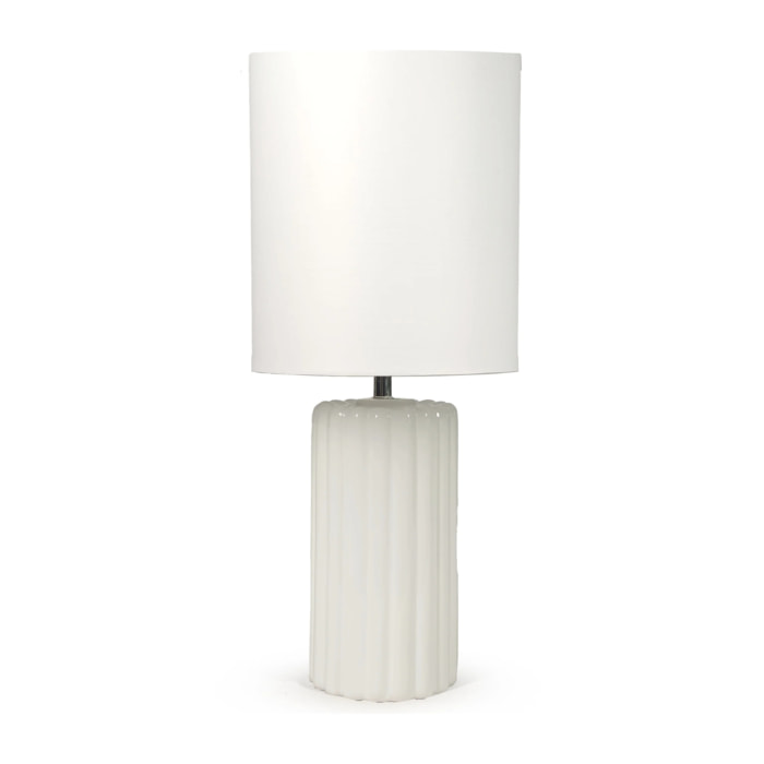 Lampe à poser en céramique blanche - Palladio