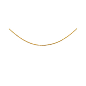 Collar Fine Tinsel Acero Baño Oro