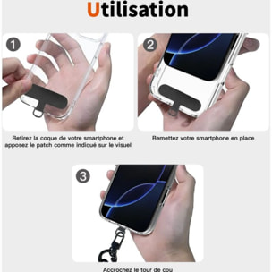 Cordon téléphone ESSENTIELB Amovible Noir