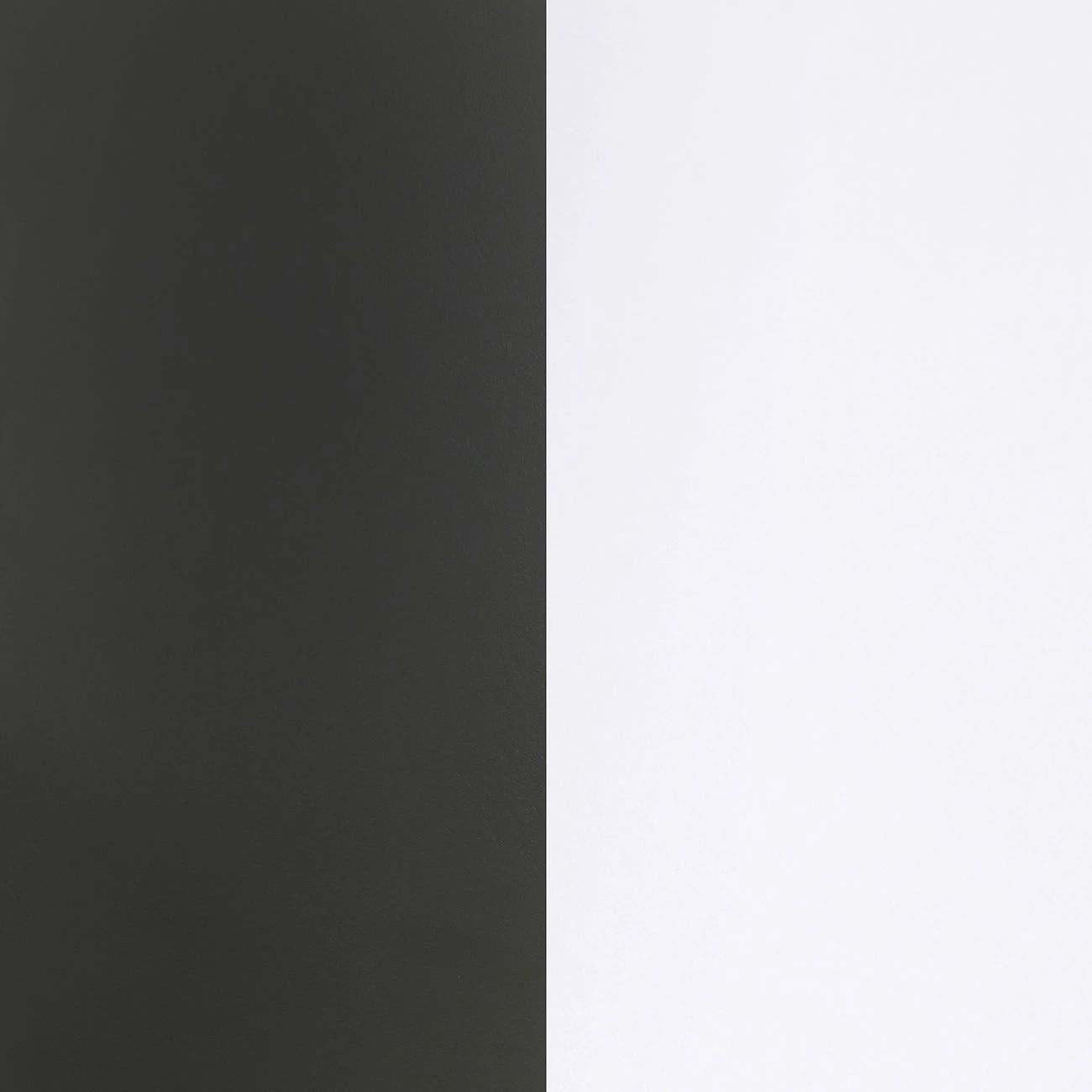 Mueble de salón modular Lunet en blanco artik negro 190 cm Blanco Artik (Blanco Mate) - Negro