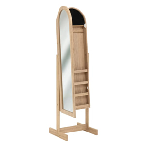 Armoire à bijoux sur pied H145cm bois