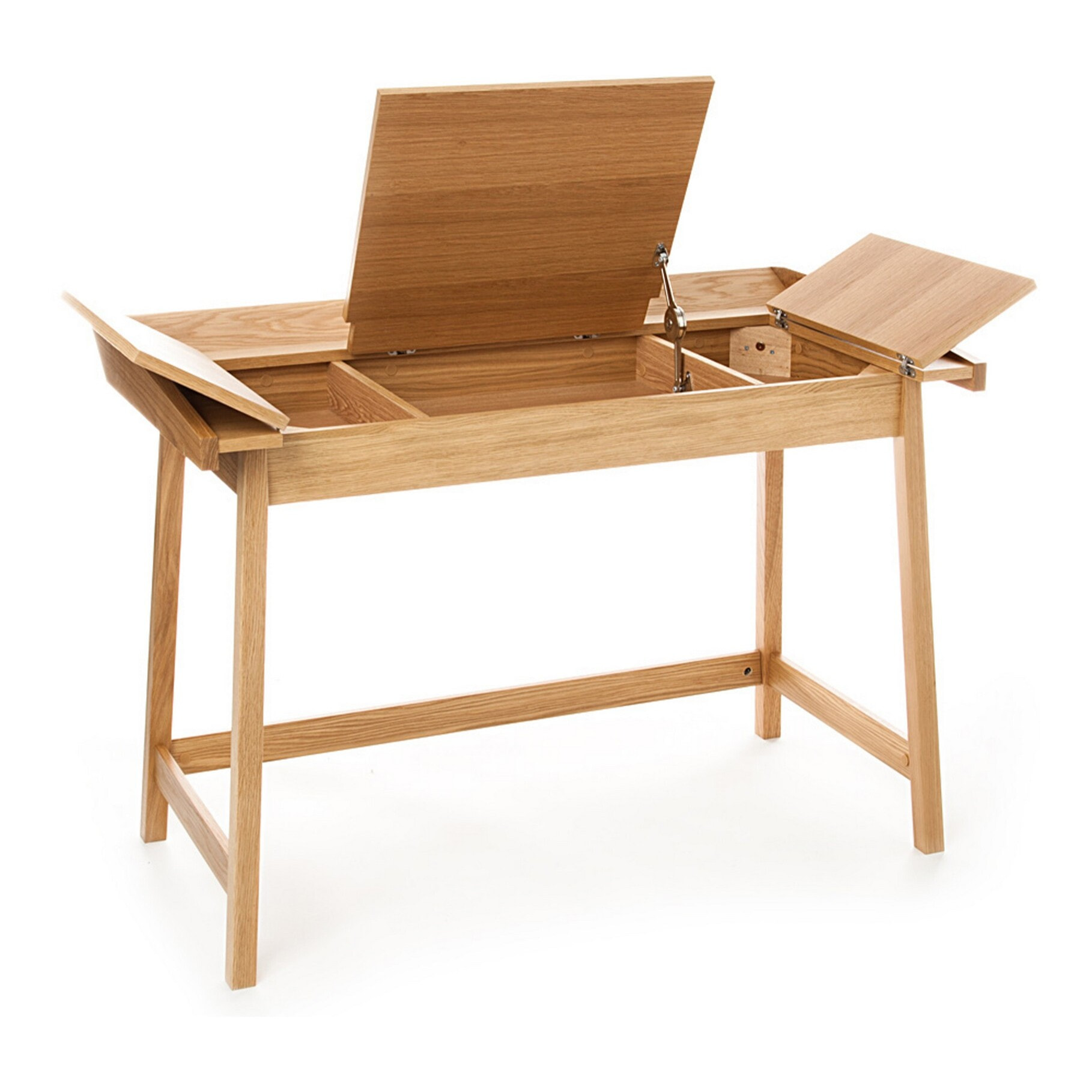 Bureau Tomasucci HENNY, en MDF et bois, marron, 113 × 60 × 80 cm