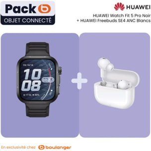 Montre connectée HUAWEI Pack Watch FIT 5 PRO noir+Freebuds SE 4