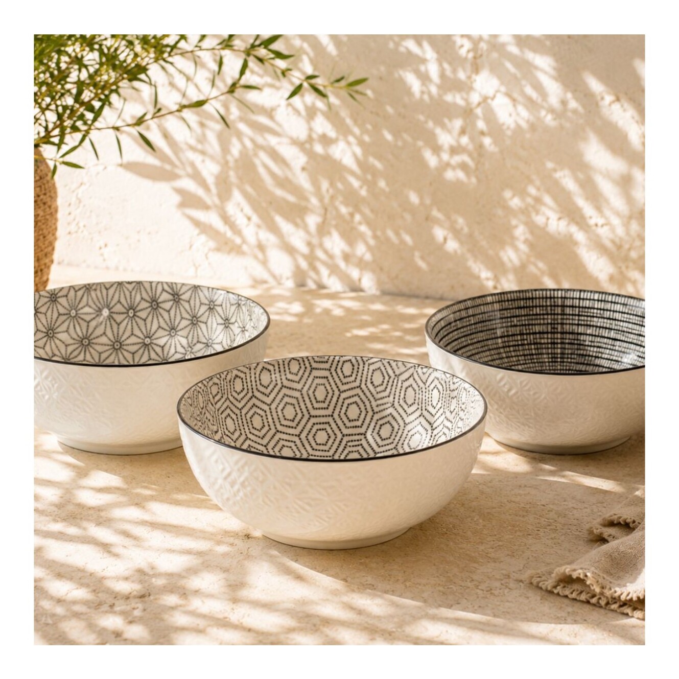 Lot de 6 grands bols, KOMAE
