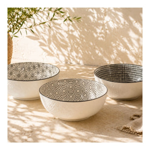 Lot de 6 grands bols, KOMAE